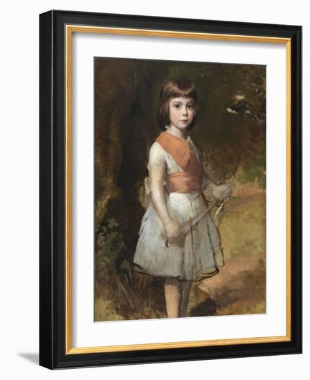 The Artist's Youngest Son, John, in 1861 (Oil on Canvas)-George Richmond-Framed Giclee Print