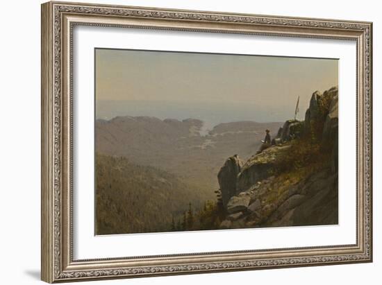 The Artist Sketching at Mount Desert, Maine, 1864-5-Sanford Robinson Gifford-Framed Giclee Print