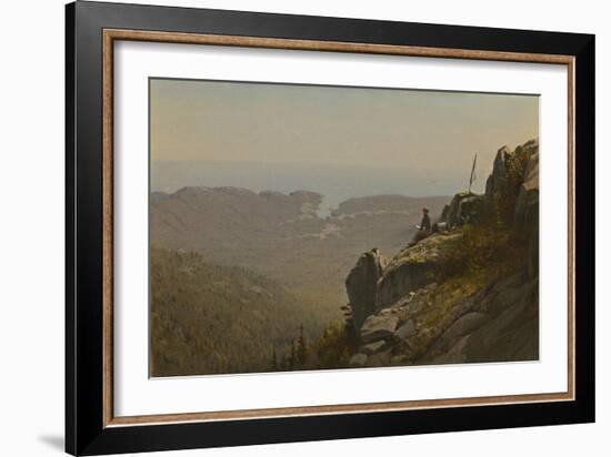 The Artist Sketching at Mount Desert, Maine, 1864-5-Sanford Robinson Gifford-Framed Giclee Print