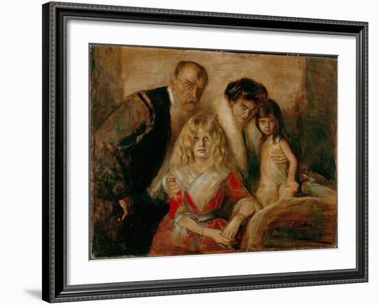 The Artist with His Wife and Children-Franz Von Lenbach-Framed Giclee Print