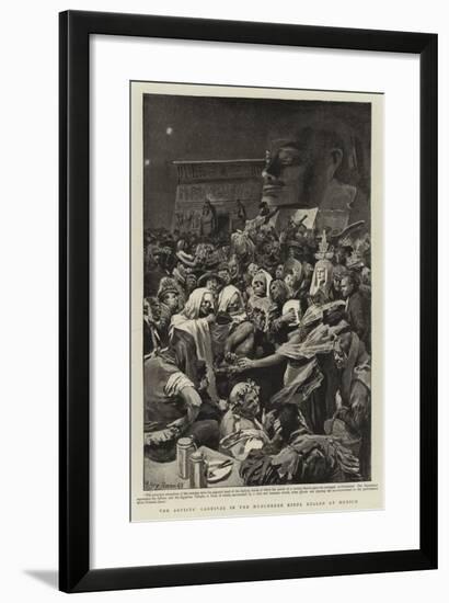 The Artists' Carnival in the Munchener Kindl Keller at Munich-null-Framed Giclee Print