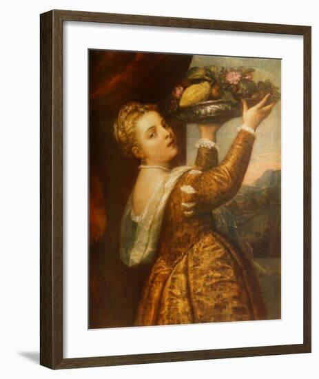 The Artists Daughter Lavinia-Titian (Tiziano Vecelli)-Framed Collectable Print