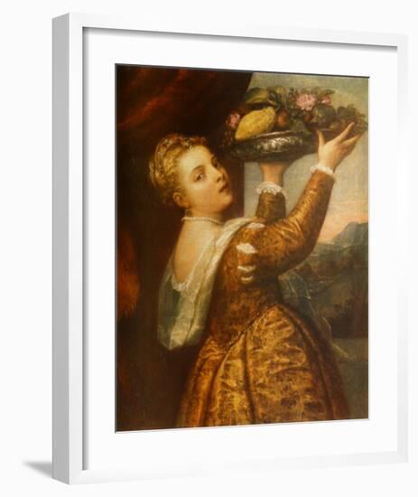 The Artists Daughter Lavinia-Titian (Tiziano Vecelli)-Framed Collectable Print