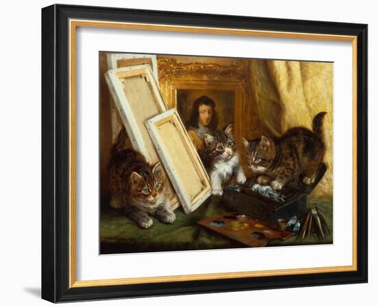 The Artists Kittens-Wilson Hepple-Framed Giclee Print