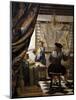 The Artists Studio or the Art of Painting-Johannes Vermeer-Mounted Premium Giclee Print