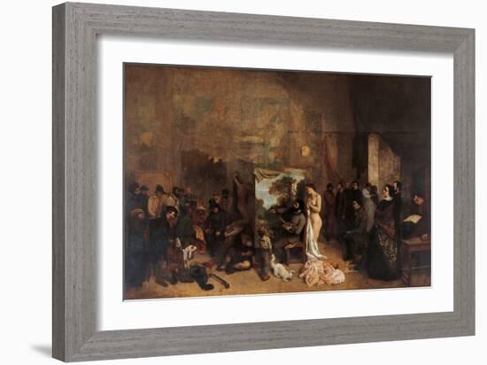 The Artists Studio-Gustave Courbet-Framed Giclee Print