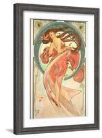 The Arts: Dance, 1898-Alphonse Mucha-Framed Giclee Print
