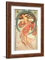 The Arts: Dance, 1898-Alphonse Mucha-Framed Giclee Print