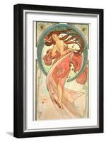 The Arts: Dance, 1898-Alphonse Mucha-Framed Giclee Print