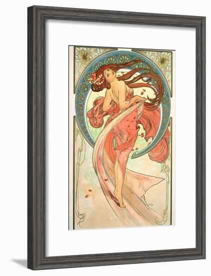 The Arts: Dance, 1898-Alphonse Mucha-Framed Giclee Print