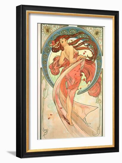 The Arts: Dance, 1898-Alphonse Mucha-Framed Giclee Print