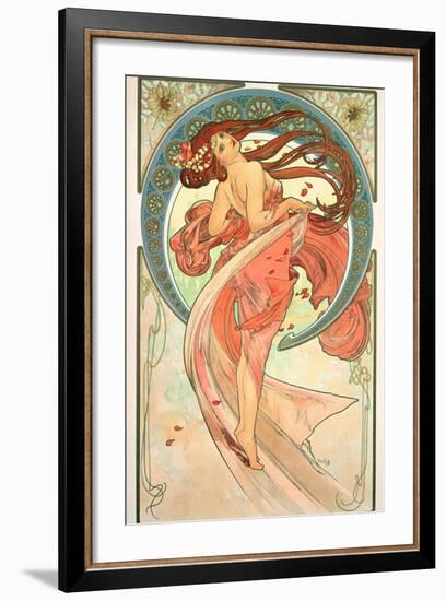 The Arts: Dance, 1898-Alphonse Mucha-Framed Giclee Print