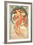 The Arts: Dance, 1898-Alphonse Mucha-Framed Giclee Print