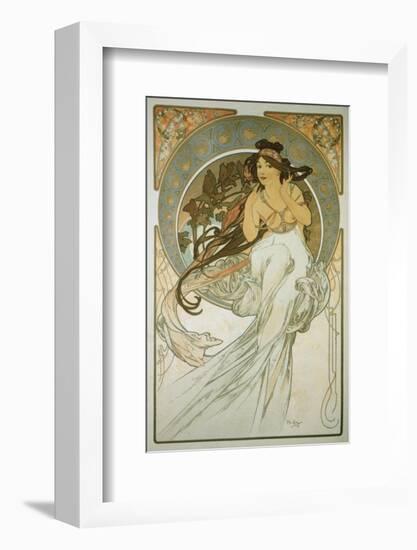 The Arts: La Musique-Alphonse Mucha-Framed Premium Giclee Print