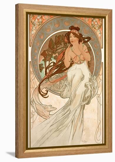 The Arts: Music, 1898-Alphonse Mucha-Framed Premier Image Canvas