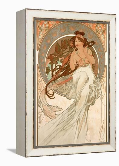 The Arts: Music, 1898-Alphonse Mucha-Framed Premier Image Canvas