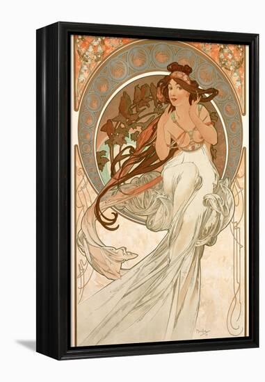 The Arts: Music, 1898-Alphonse Mucha-Framed Premier Image Canvas