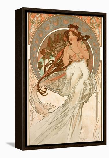 The Arts: Music, 1898-Alphonse Mucha-Framed Premier Image Canvas