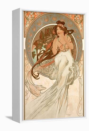 The Arts: Music, 1898-Alphonse Mucha-Framed Premier Image Canvas