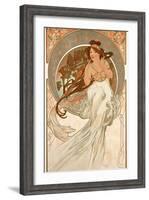 The Arts: Music, 1898-Alphonse Mucha-Framed Giclee Print