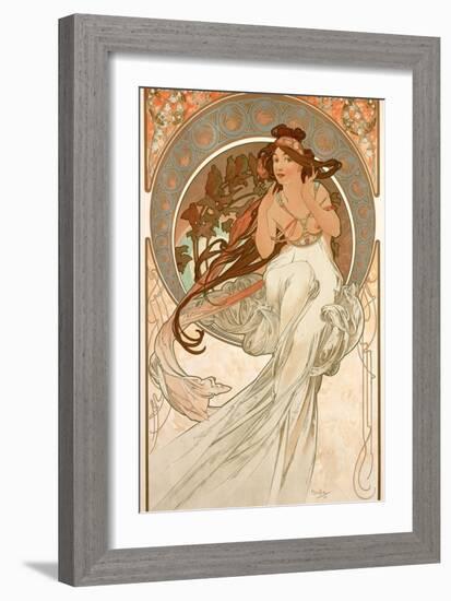 The Arts: Music, 1898-Alphonse Mucha-Framed Giclee Print