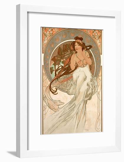 The Arts: Music, 1898-Alphonse Mucha-Framed Giclee Print