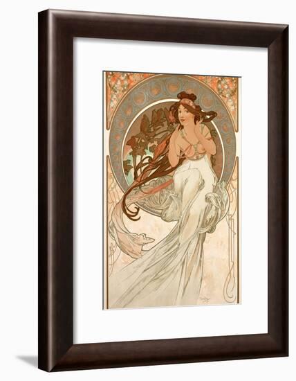 The Arts: Music, 1898-Alphonse Mucha-Framed Giclee Print