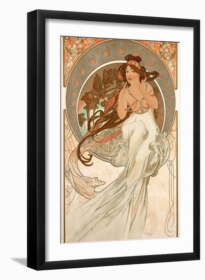 The Arts: Music, 1898-Alphonse Mucha-Framed Giclee Print