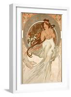 The Arts: Music, 1898-Alphonse Mucha-Framed Giclee Print