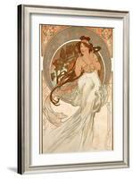 The Arts: Music, 1898-Alphonse Mucha-Framed Giclee Print