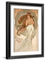 The Arts: Music, 1898-Alphonse Mucha-Framed Giclee Print