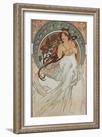 The Arts: Music, 1898-Alphonse Mucha-Framed Giclee Print