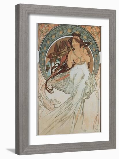 The Arts: Music, 1898-Alphonse Mucha-Framed Giclee Print