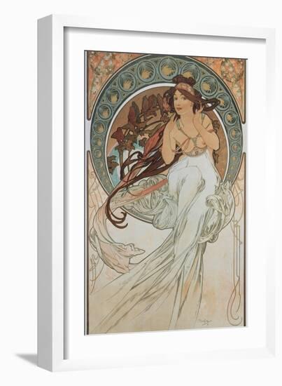 The Arts: Music, 1898-Alphonse Mucha-Framed Giclee Print