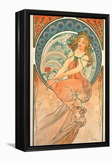 The Arts: Painting, 1898-Alphonse Mucha-Framed Premier Image Canvas