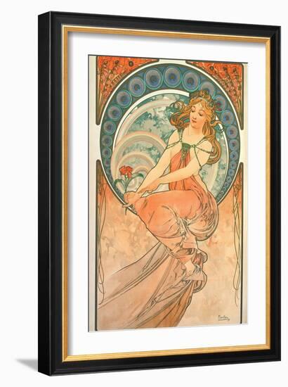 The Arts: Painting, 1898-Alphonse Mucha-Framed Giclee Print