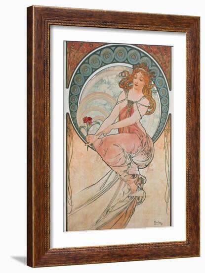 The Arts: Painting, 1898-Alphonse Mucha-Framed Giclee Print