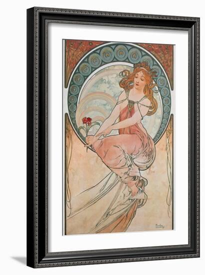 The Arts: Painting, 1898-Alphonse Mucha-Framed Giclee Print