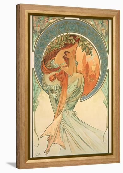 The Arts: Poetry, 1898-Alphonse Mucha-Framed Premier Image Canvas