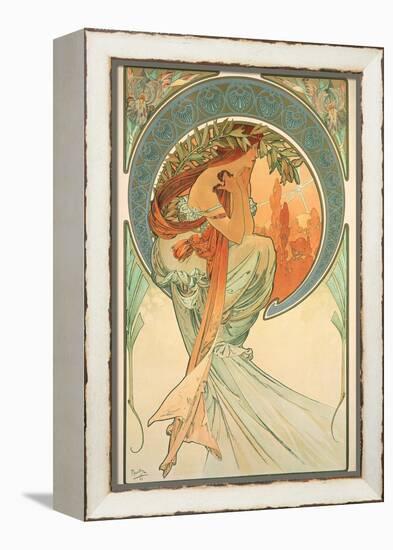 The Arts: Poetry, 1898-Alphonse Mucha-Framed Premier Image Canvas