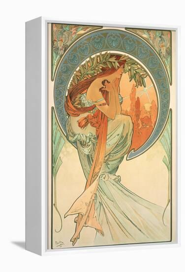 The Arts: Poetry, 1898-Alphonse Mucha-Framed Premier Image Canvas
