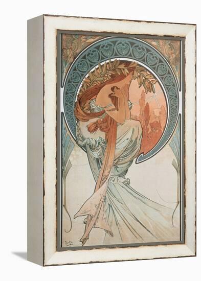 The Arts: Poetry, 1898-Alphonse Mucha-Framed Premier Image Canvas