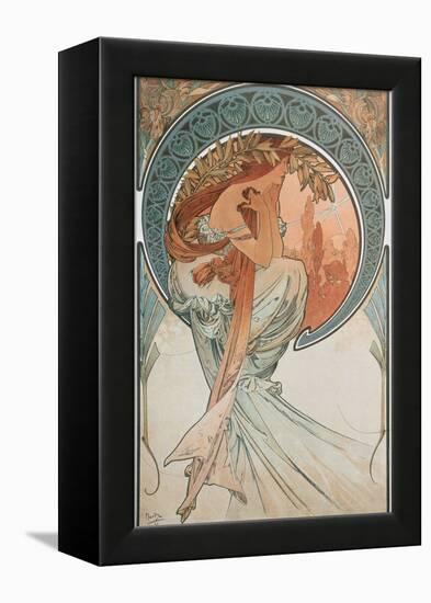 The Arts: Poetry, 1898-Alphonse Mucha-Framed Premier Image Canvas