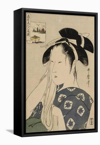 The Asahiya Widow, C. 1795-96-Kitagawa Utamaro-Framed Premier Image Canvas