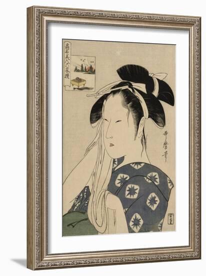 The Asahiya Widow, C. 1795-96-Kitagawa Utamaro-Framed Giclee Print