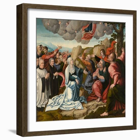 The Ascension, circa 1530 (Oil on Panel)-Bernard van Orley-Framed Giclee Print