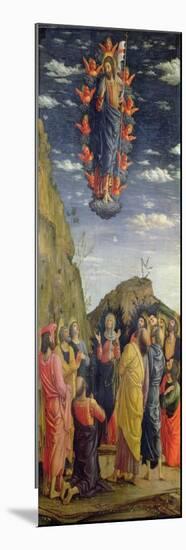 The Ascension, Left Hand Panel from the Altarpiece, c.1466-Andrea Mantegna-Mounted Giclee Print