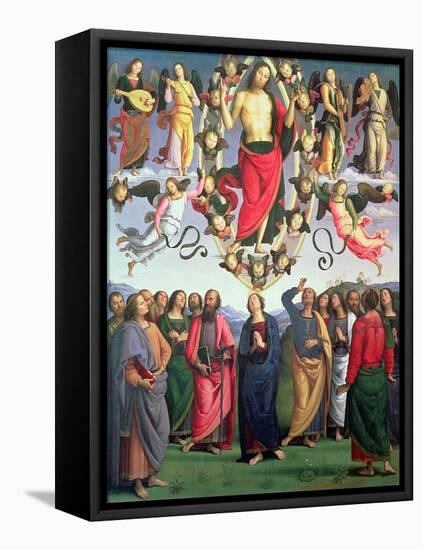 The Ascension of Christ, 1495-98 (Oil on Panel)-Pietro Perugino-Framed Premier Image Canvas