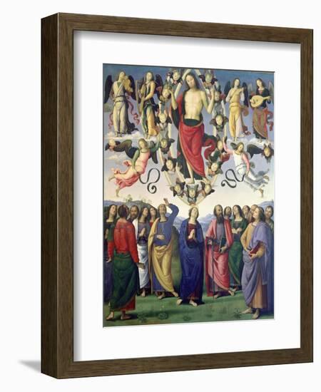 The Ascension of Christ, 1495-98-Pietro Vanucci Perugino-Framed Giclee Print