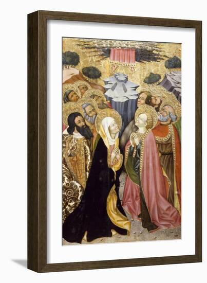 The Ascension of Christ, Altarpiece from Verdu, 1432-34-Jaume Ferrer II-Framed Giclee Print